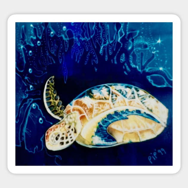 arthurs turtle two Sticker by Pipsilk